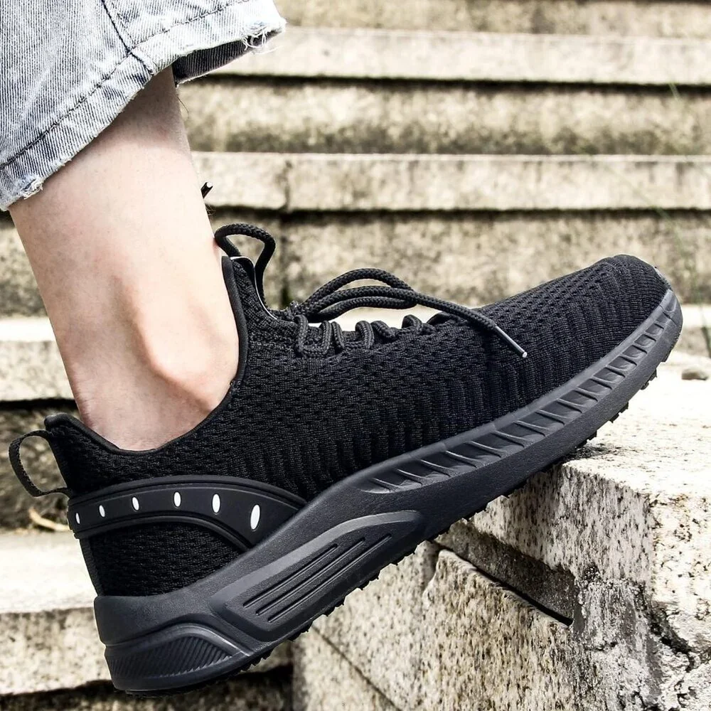 Women’s Tennis Running Shoes Lightweight Sneakers for Travel & Gym Black